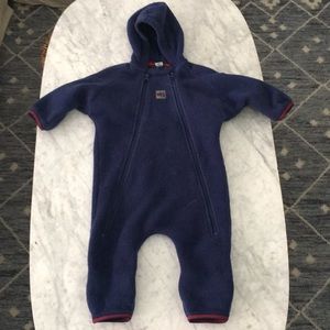 MEC fleece bunting suit - blue